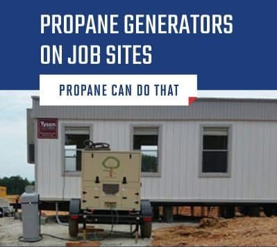 Propane generators on job sites