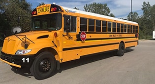 Grain Valley propane school bus