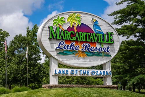 Margaritaville Lake Resort sign