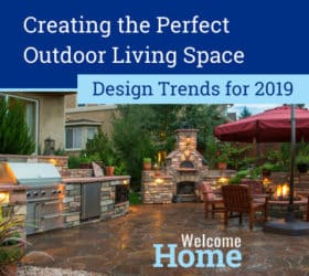 Outdoor Living Space Design Trends for 2019- Outdoor Kitchen and Firepit