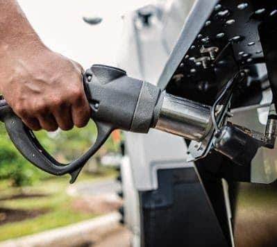 Propane autogas vehicle being fueled