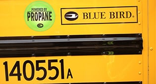 Blue Bird propane powered school bus