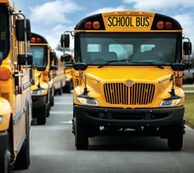 Propane school bus fleet